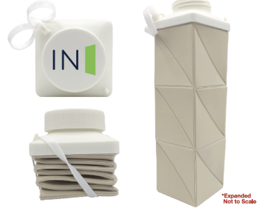 24.3 OZ Taupe H2FOLD Collapsible Bottle