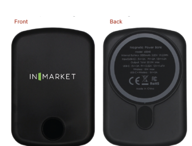 Black 5,000mAh MagSecure Combo Charger